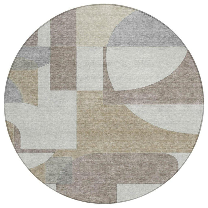Daeel Brown Washable Indoor - Outdoor Rug - LOOMLAN - LOOMLAN Rugs - Outdoor Rugs