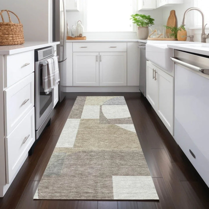 Daeel Brown Washable Indoor - Outdoor Rug - LOOMLAN - LOOMLAN Rugs - Outdoor Rugs