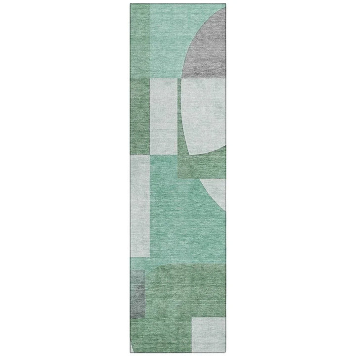 Daeel Green Washable Indoor - Outdoor Rug - LOOMLAN - LOOMLAN Rugs - Outdoor Rugs