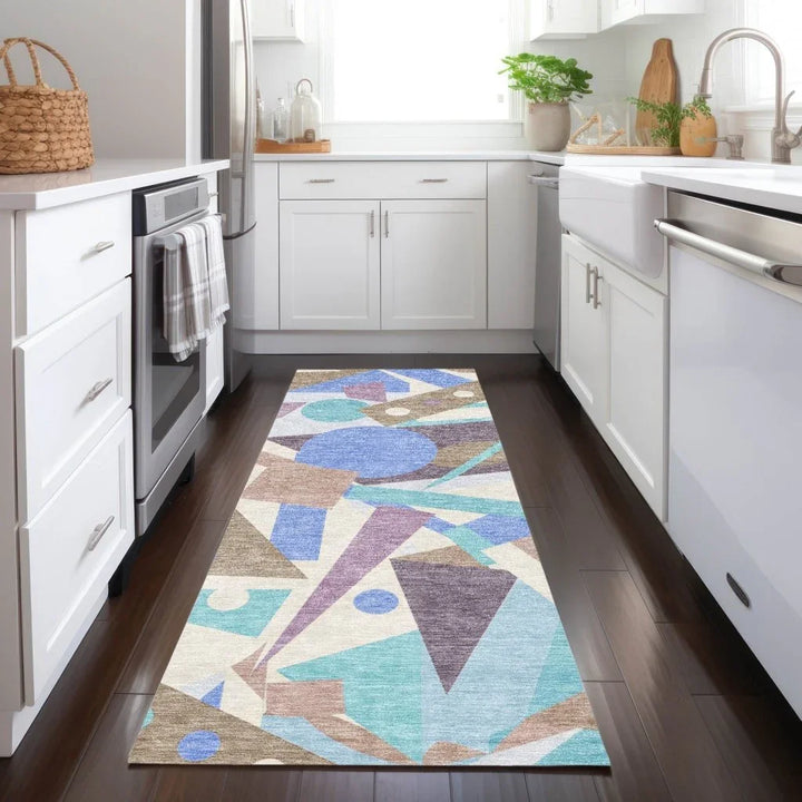 Daeir Brown Washable Indoor - Outdoor Rug - LOOMLAN - LOOMLAN Rugs - Outdoor Rugs