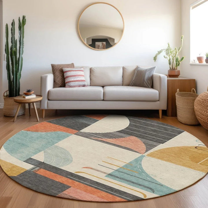 Daeira Gray Washable Indoor - Outdoor Rug - LOOMLAN - LOOMLAN Rugs - Outdoor Rugs