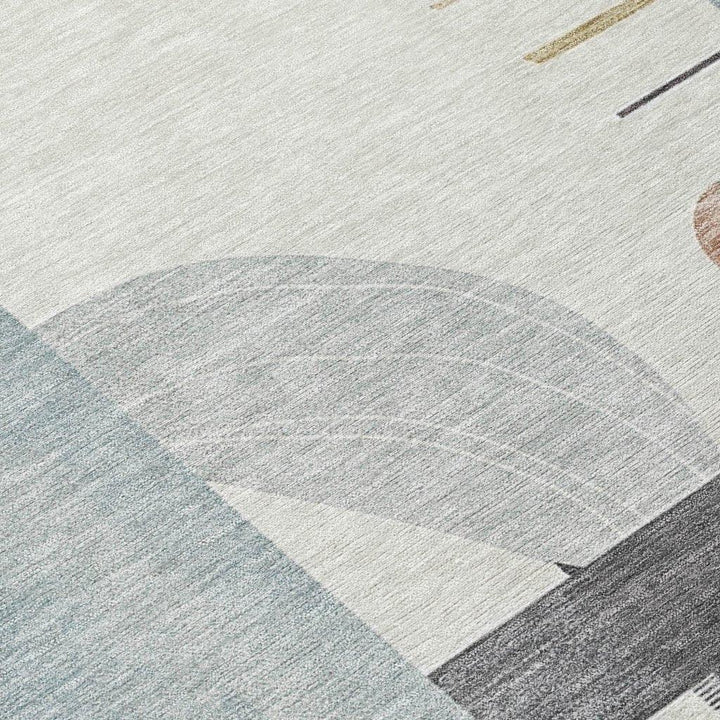 Daeira Orange Washable Indoor - Outdoor Rug - LOOMLAN - LOOMLAN Rugs - Outdoor Rugs