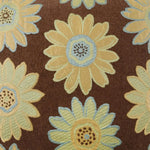 Daisy May Chocolate Brown Throw Pillow Insert