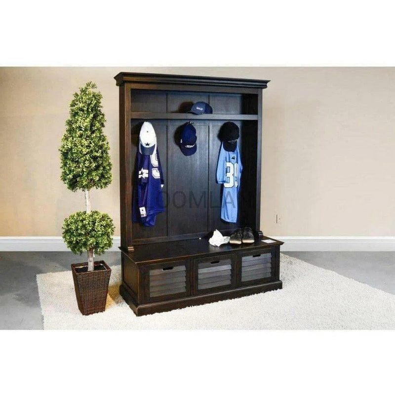 Dakota Entry Locker Hall Tree Bench Storage