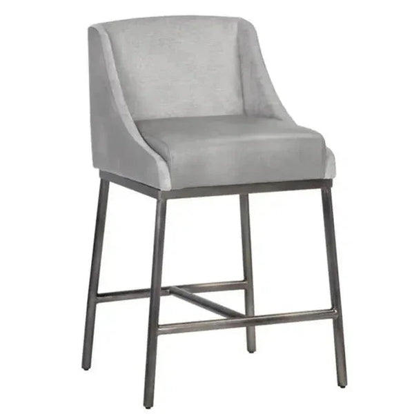 Dalary Leather Counter Stool - LOOMLAN - SUNPAN - Counter Stools