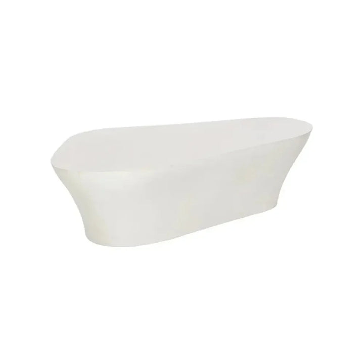 Dali White Outdoor Geometric Coffee Table-Outdoor Coffee Tables-SUNPAN-LOOMLAN