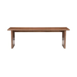 Dallas Wooden Backless Dining Bench-Dining Benches-LH Imports-LOOMLAN