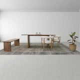 Dallas Wooden Backless Dining Bench-Dining Benches-LH Imports-LOOMLAN