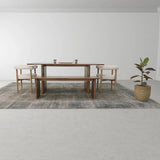 Dallas Wooden Backless Dining Bench-Dining Benches-LH Imports-LOOMLAN