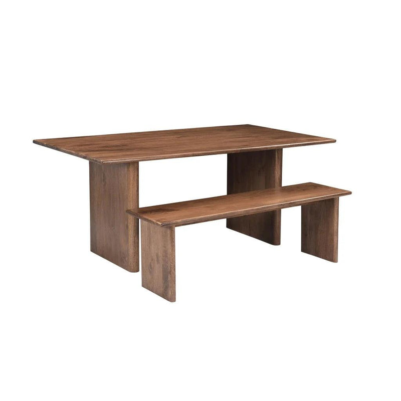 Dallas Wooden Backless Dining Bench-Dining Benches-LH Imports-LOOMLAN