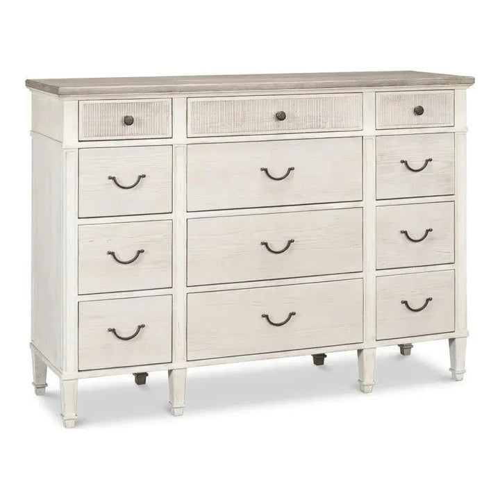 Dalmar Bungalow Two Tone White Dresser - LOOMLAN - Sarreid - Dressers