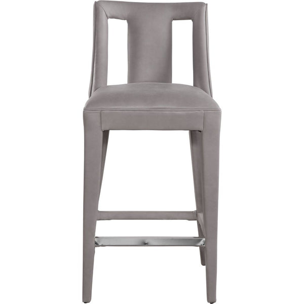 Dalton Leather Luxurious Design Barstool