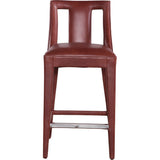 Dalton Leather Luxurious Design Barstool-Bar Stools-Olivia + Quinn-LOOMLAN