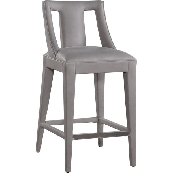 Dalton Leather Luxurious Design Barstool