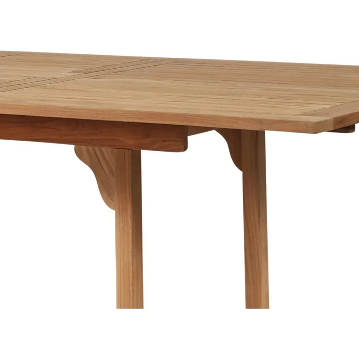 Extendable Teak Outdoor Dining Table | LOOMLAN