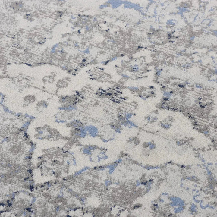 Damm Medallion Gray Kitchen Hallway Runner Rug - LOOMLAN - LOOMLAN - Area Rugs