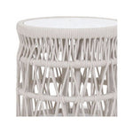 Dana Carrara Marble Top Outdoor End Table