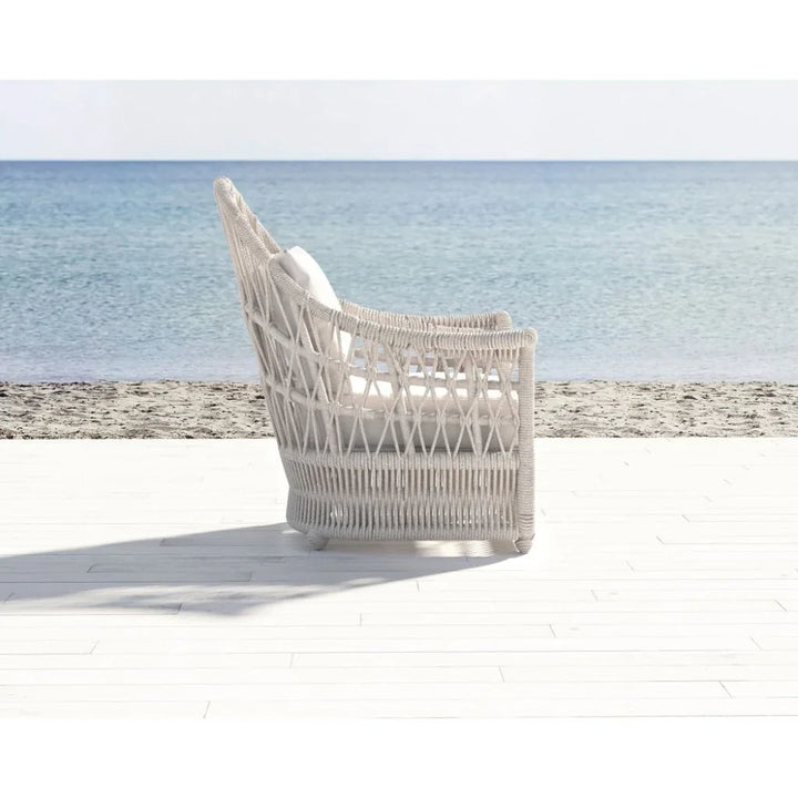 Dana Rope Weather-Resistant Outdoor Chair-Outdoor Accent Chairs-Sunset West-LOOMLAN