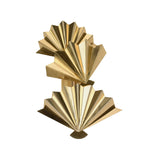 Dancing Fan Polished Brass Finish Wall Sconce-Wall Sconces-Chelsea House-Left Facing-LOOMLAN