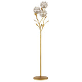 Dandelion Silver & Gold Floor Lamp Floor Lamps LOOMLAN By Currey & Co