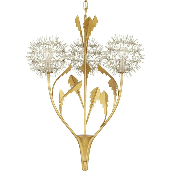 Dandelion Silver & Gold Pendant - LOOMLAN - Currey & Co - Pendants
