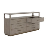 Danette Solid Wood Dresser-Dressers-SUNPAN-LOOMLAN