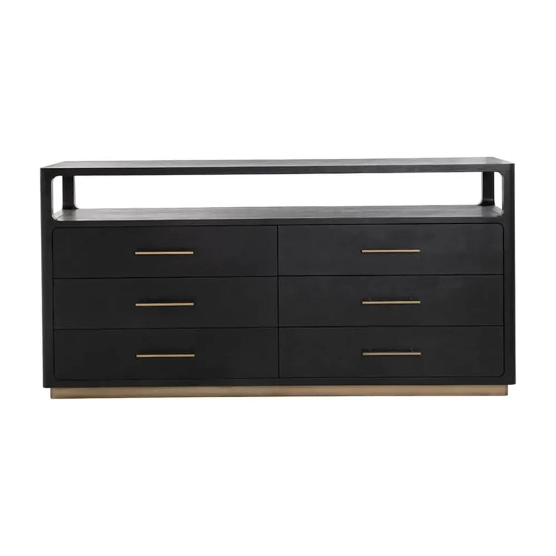 Danette Solid Wood Dresser-Dressers-SUNPAN-LOOMLAN