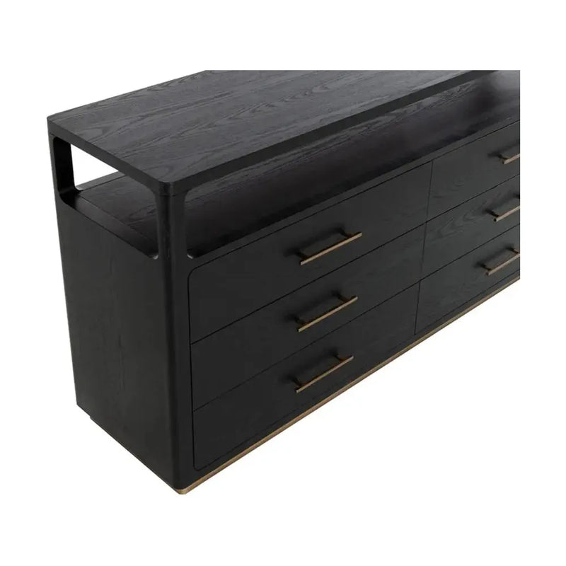 Danette Solid Wood Dresser-Dressers-SUNPAN-LOOMLAN