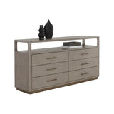 Danette Solid Wood Dresser-Dressers-SUNPAN-LOOMLAN