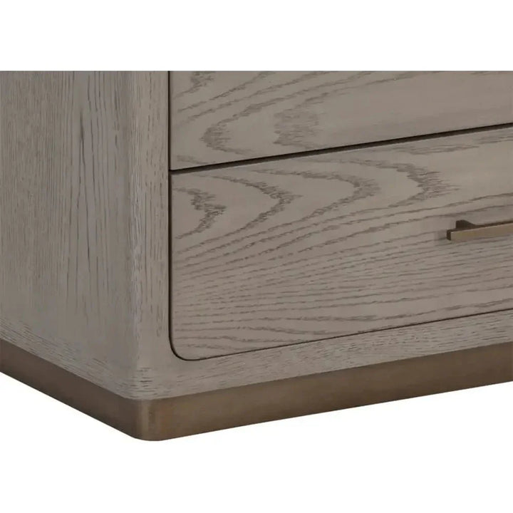Danette Solid Wood Nightstand - LOOMLAN - SUNPAN - Nightstands
