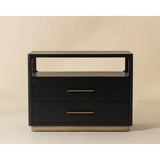 Danette Solid Wood Nightstand-Nightstands-SUNPAN-LOOMLAN