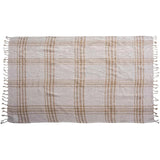 Dao Beige Outdoor Throw Blanket-Outdoor Blankets-LOOMLAN-LOOMLAN