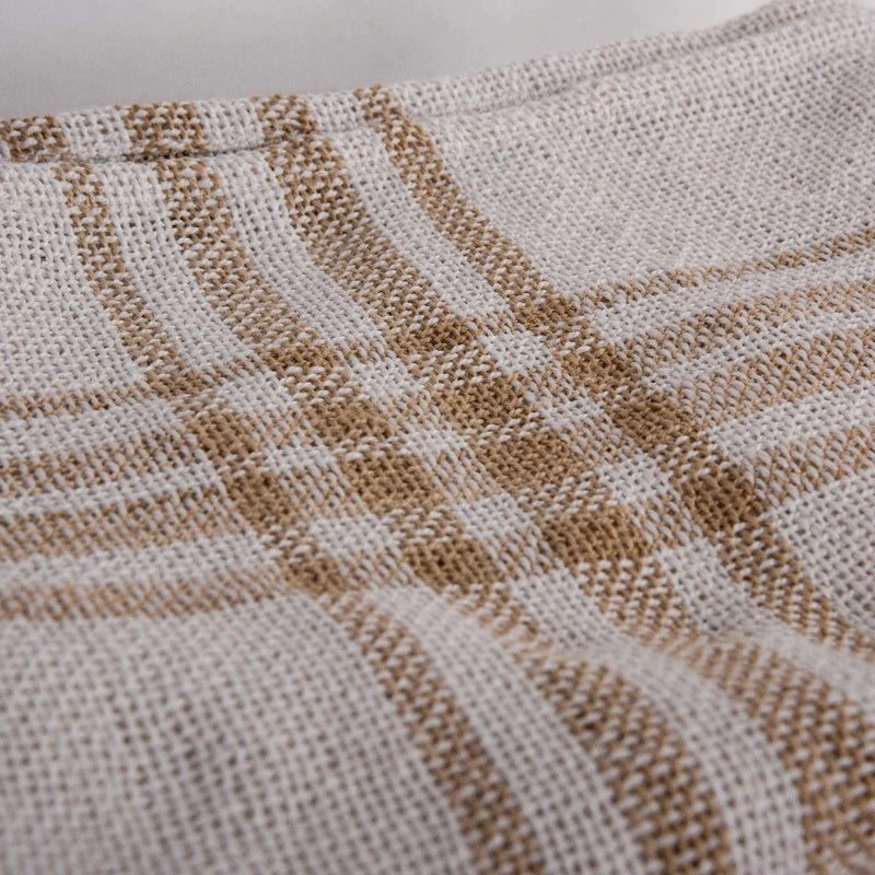 Dao Beige Outdoor Throw Blanket-Outdoor Blankets-LOOMLAN-LOOMLAN