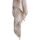 Dao Beige Outdoor Throw Blanket-Outdoor Blankets-LOOMLAN-LOOMLAN