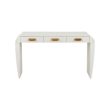 Daphane White Finished Wood Desk-Home Office Desks-Wildwood-LOOMLAN