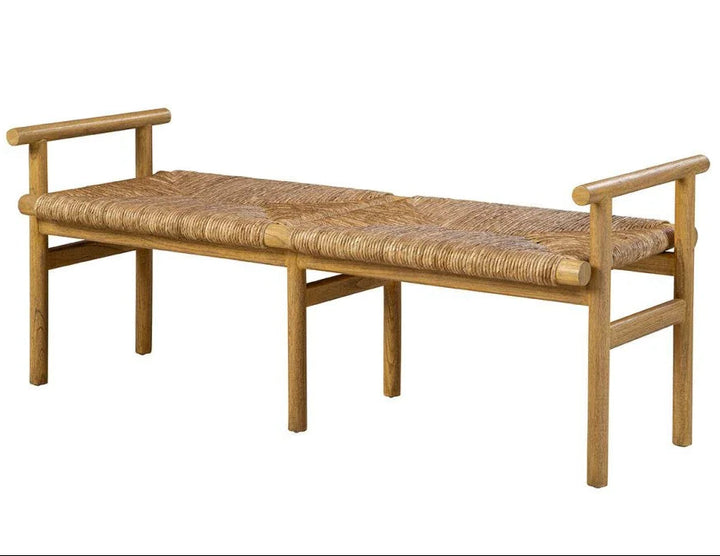 Darcy Wood Framed Bedroom Bench - LOOMLAN - Furniture Classics - Bedroom Benches