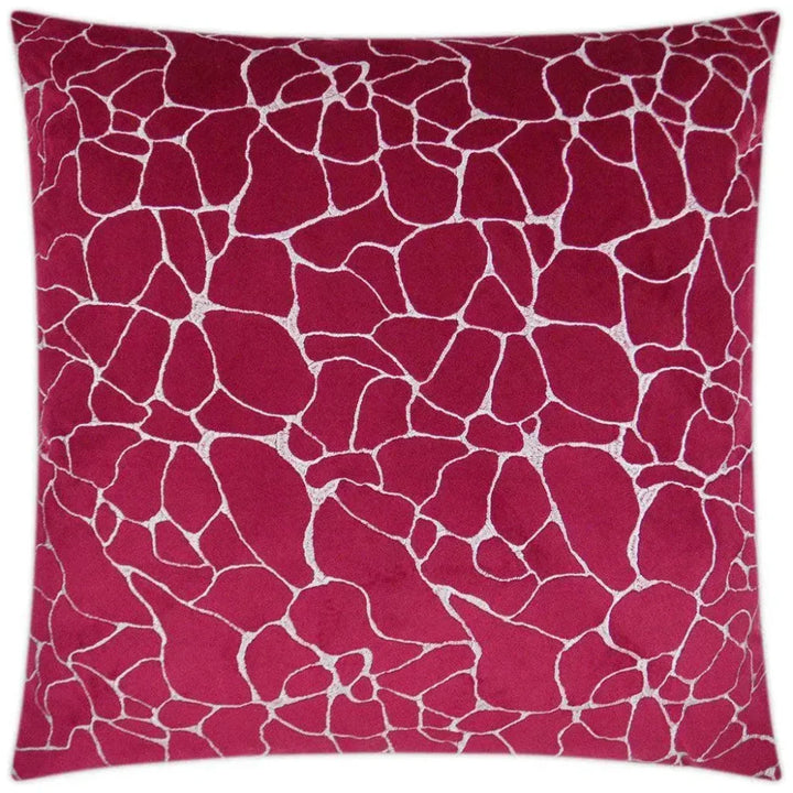Dare Fuchsia Red Throw Pillow With Insert - LOOMLAN - D.V. Kap - Throw Pillows