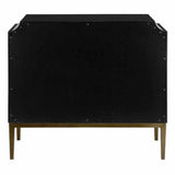 Dark Blue Caviar Black Antique Brass Kallista Chest