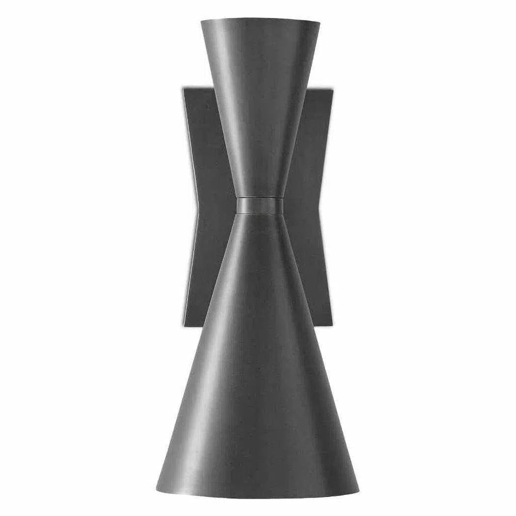 Dark Gray White Interior Gino Wall Sconce