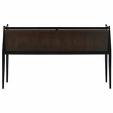 Dark Mink Riverstone GrayBrass Selig Console Table