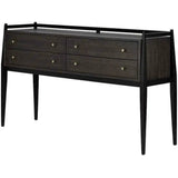 Dark Mink Riverstone GrayBrass Selig Console Table