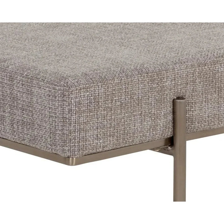 Davian Fabric Modern Backless Bench - LOOMLAN - SUNPAN - Bedroom Benches