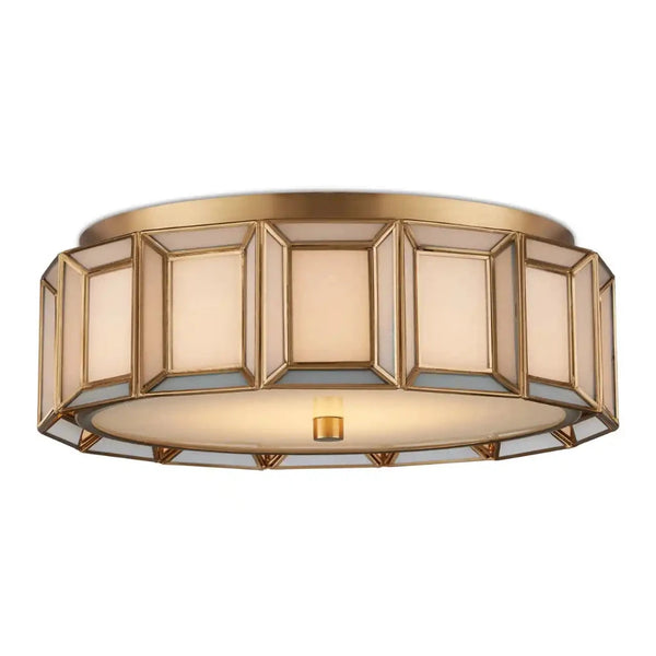 Daze Antique Brass Flush Mount