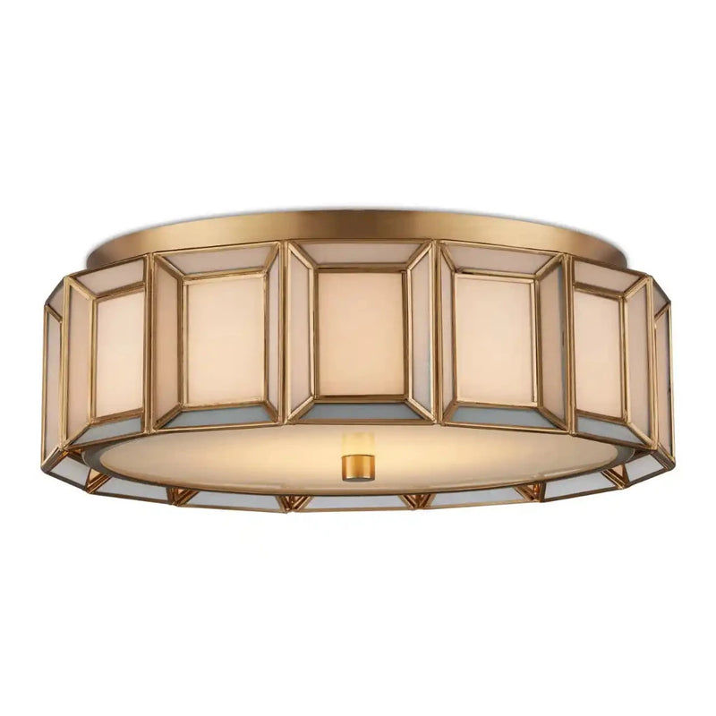 Daze Antique Brass Lighting Fixture Flush Mount