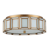 Daze Antique Brass Lighting Fixture Flush Mount