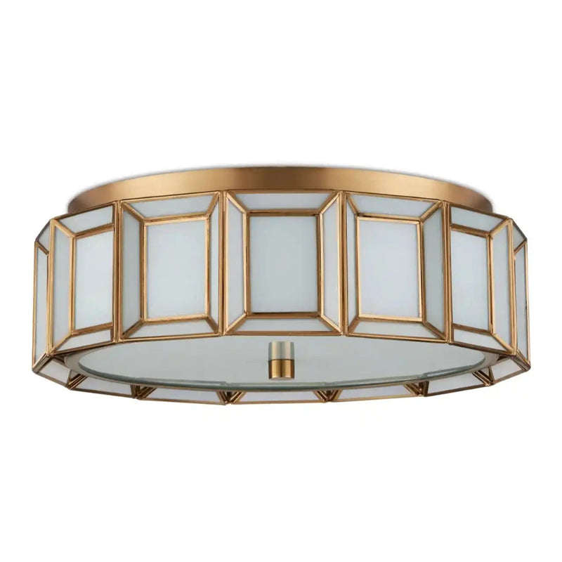 Daze Antique Brass Lighting Fixture Flush Mount