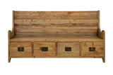 DeLine Multi-Toned Natural Wooden Storage Bench