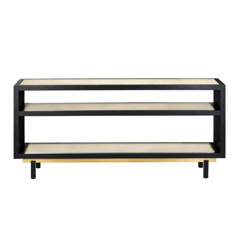 Deanna Raffia Finish Console Table