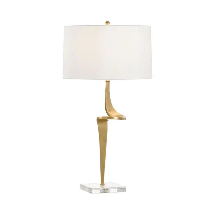Deans Court Brass Crystal Accent Table Lamp - LOOMLAN - Chelsea House - Table Lamps