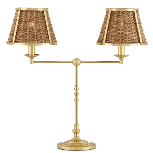 Deauville Desk Lamp - LOOMLAN - Currey & Co - Table Lamps